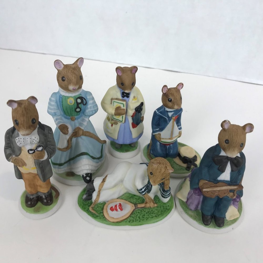 Franklin Mint, Woodhouse Mouse Figurines